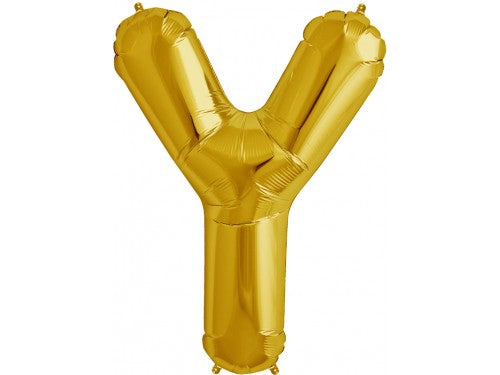 Gold Letter 'Y' Balloon - 34" Foil