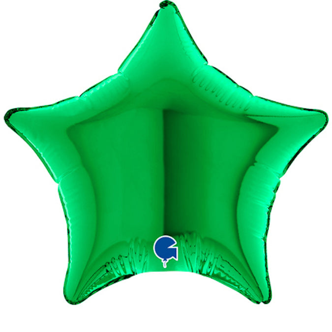 Green Star Balloon - 4" Foil