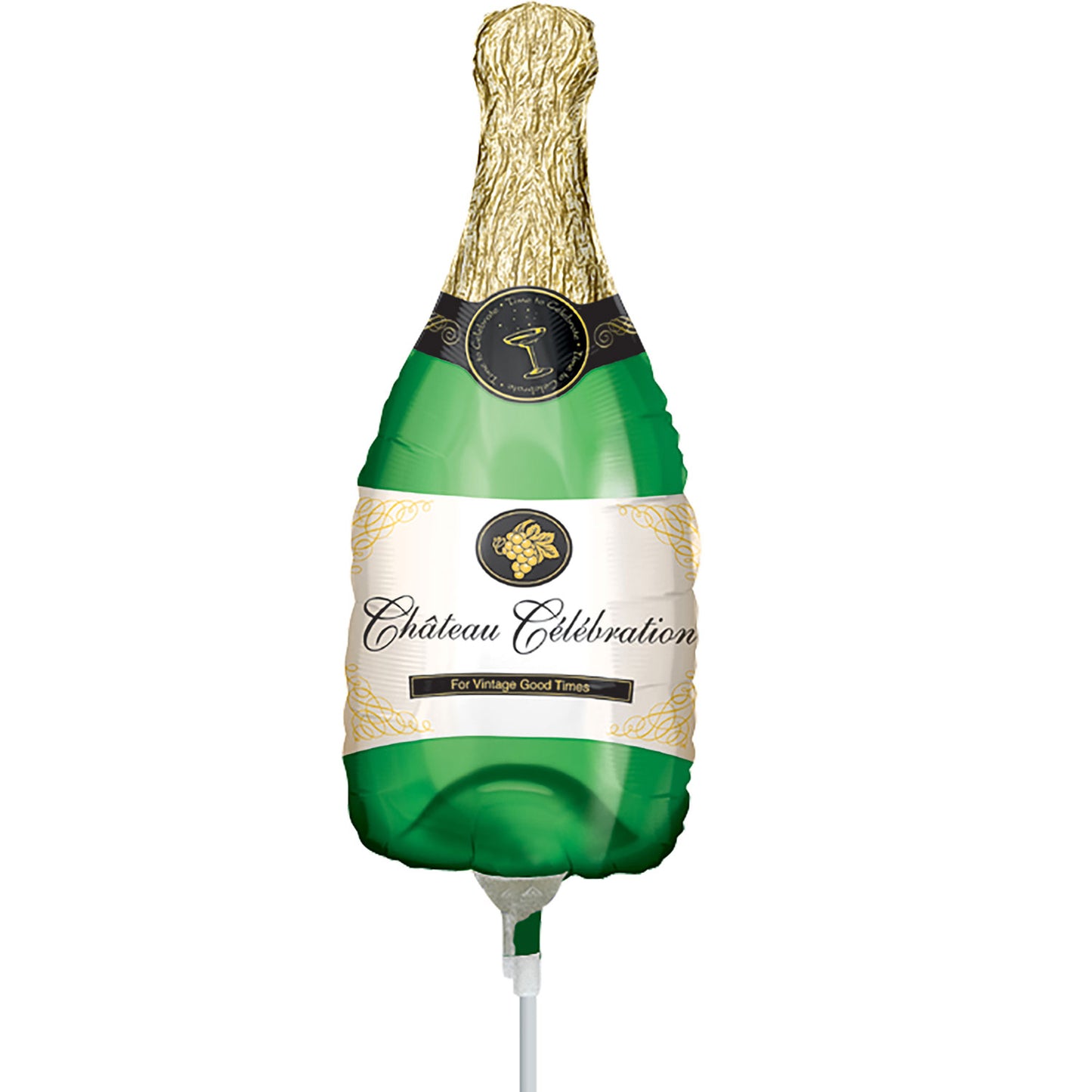 Champagne Bottle Mini Shape Balloon – Foil