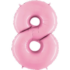 Pastel Pink Number 8 Balloon - 40" Foil