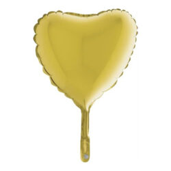Pastel Yellow Heart Mini Shape Air-Filled Balloon – 9″ Foil