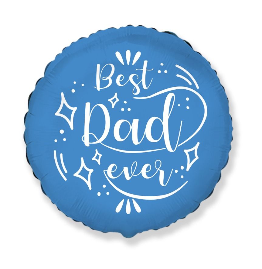 Best Dad Ever Balloon - 18" Foil Unpackaged