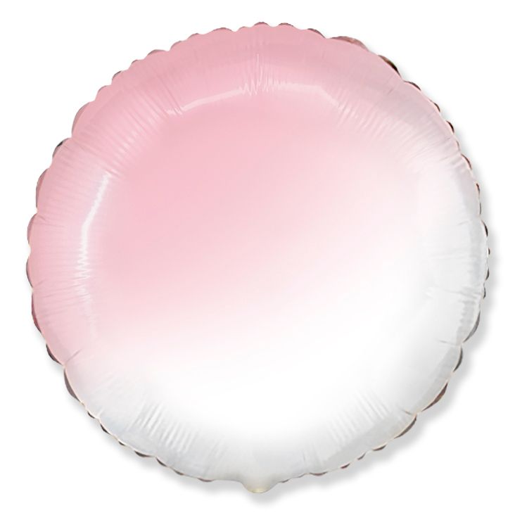 Pastel Gradient Pink Round Balloons -18" Foil