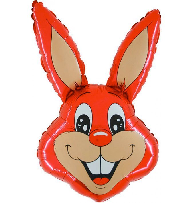 Red Rabbit Supershape Balloon - 36" Foil UnPackaged