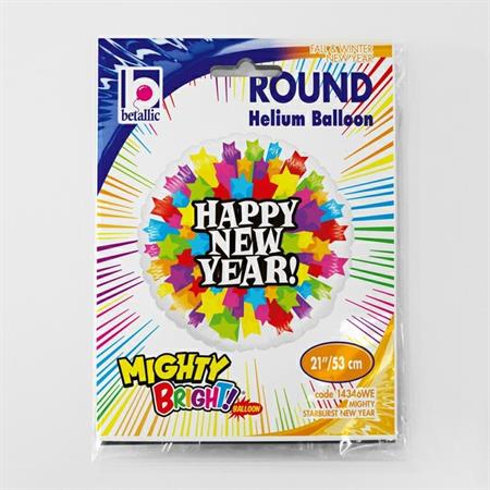 New Year Mighty Starburst Balloon - Foil