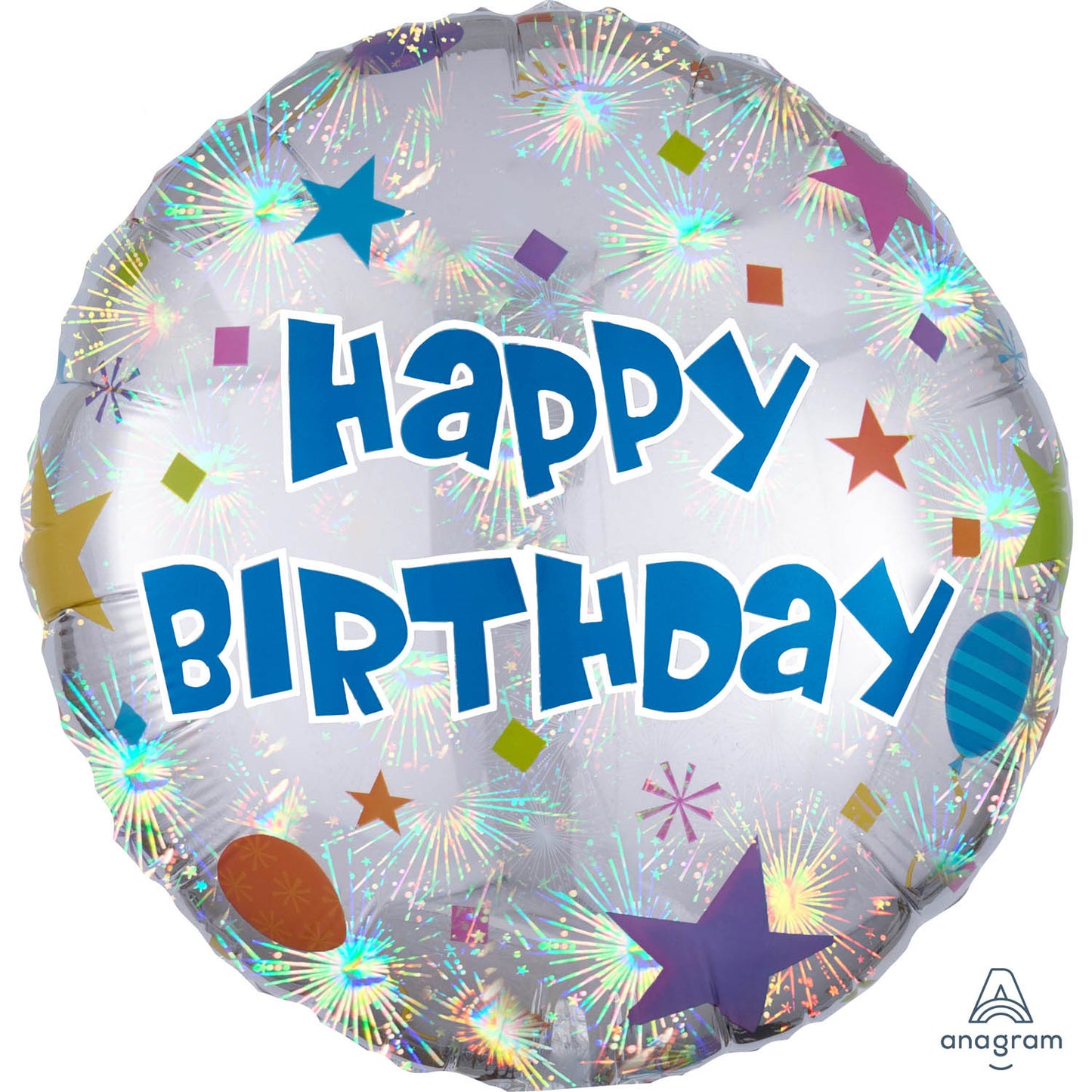 Happy Birthday Confetti Balloon - 18" Foil