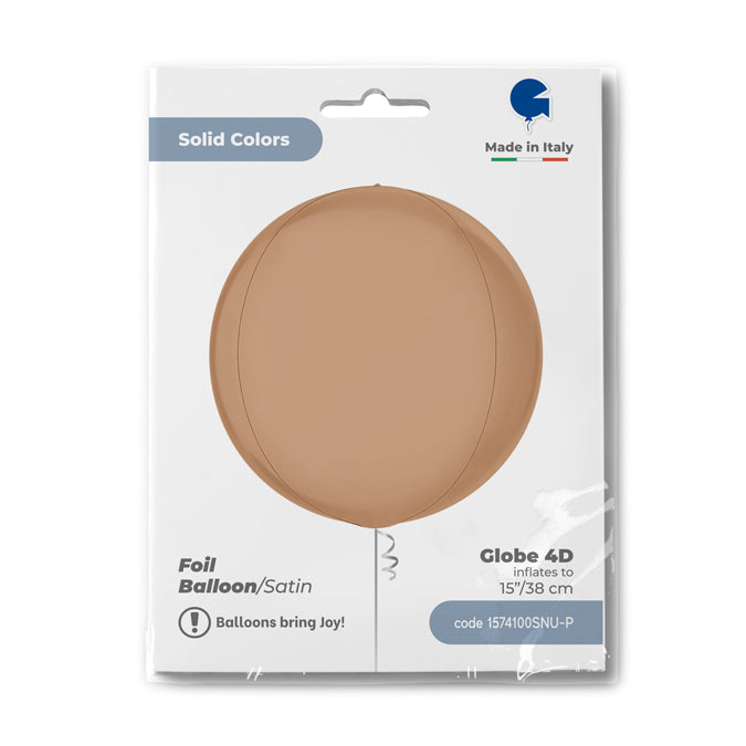 Satin Nude 4D Globe - 15" Foil