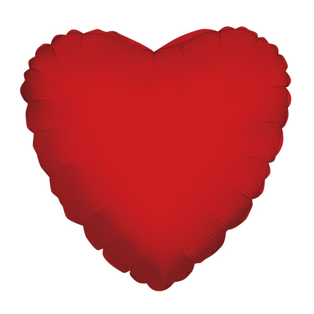 Red Heart Balloon - 18" Foil
