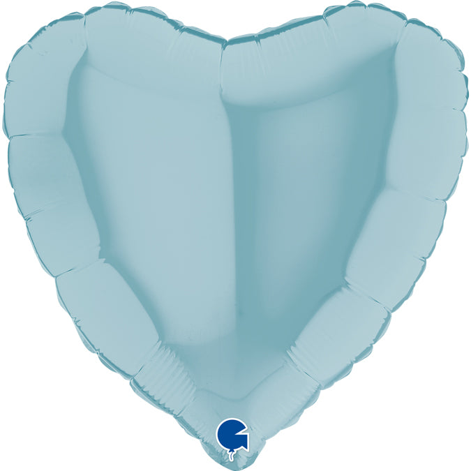 Pastel Blue Heart Balloon - 18" Foil