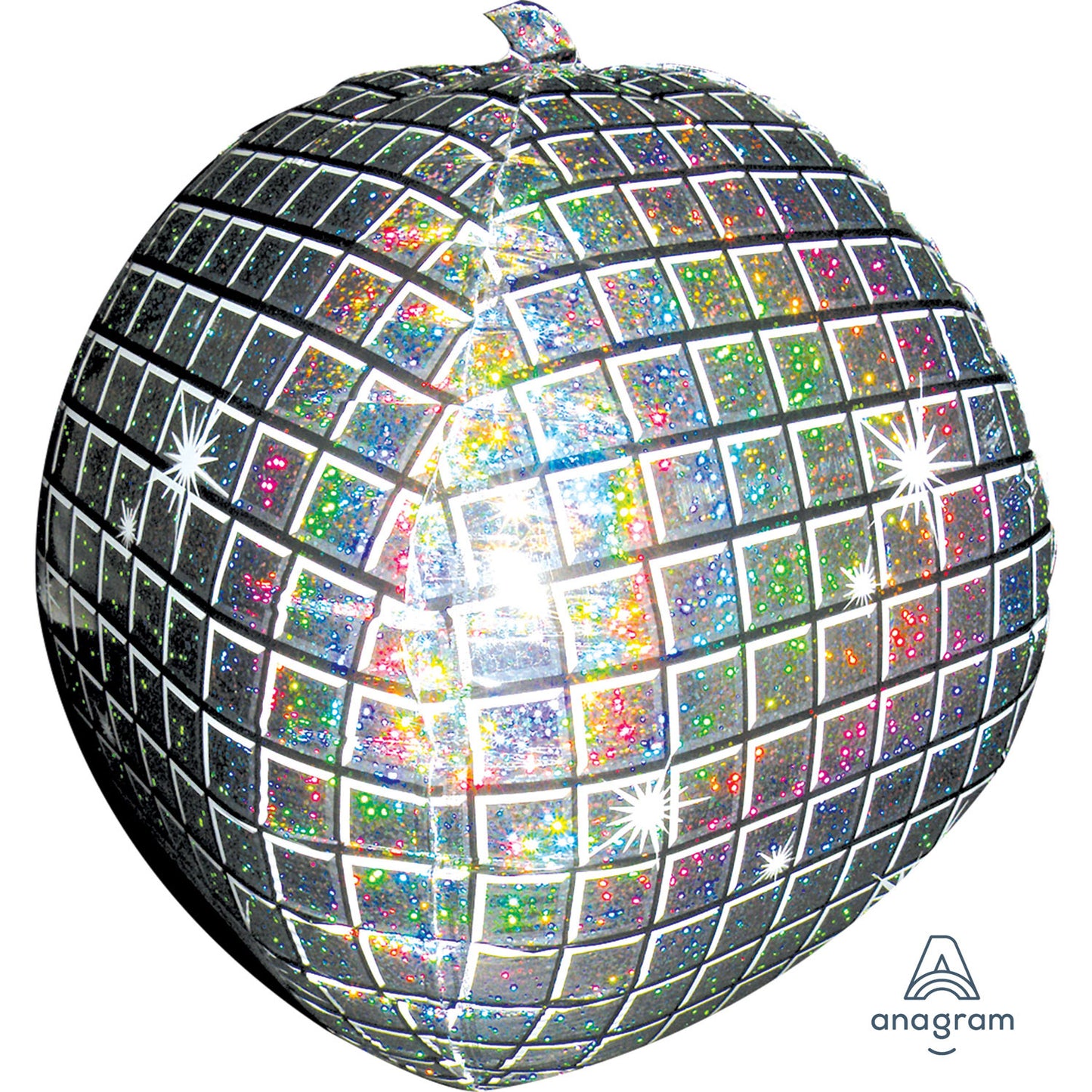 Disco Ball Holographic UltraShape Balloon - (15" x 15") Foil