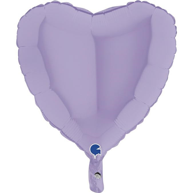 Matte Lilac Heart Balloon - 18" Foil