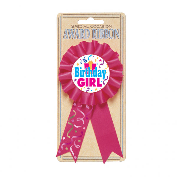 Birthday Girl Award Ribbons - 1 PC