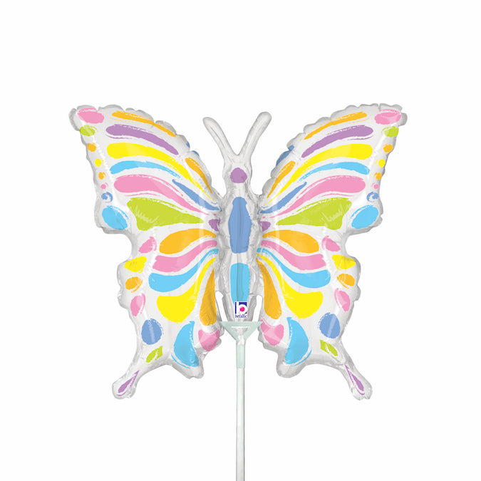 Pastel Butterfly Mini Shape Balloon – Foil 14"