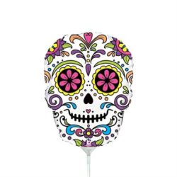 Sugar Skull Mini Shape Balloon – 14" Foil