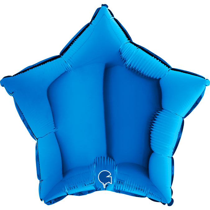 Blue Star Balloon - 18" Foil