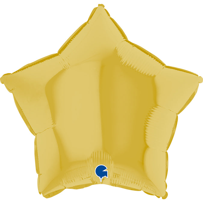 Pastel Yellow Star Balloon - 18" Foil