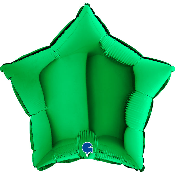 Green Star Balloon - 18" Foil