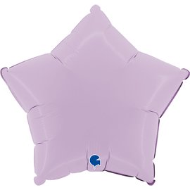 Matte Lilac Star Balloon - 18" Foil