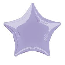 Metallic Pastel Lilac Star Balloon - 18" Foil