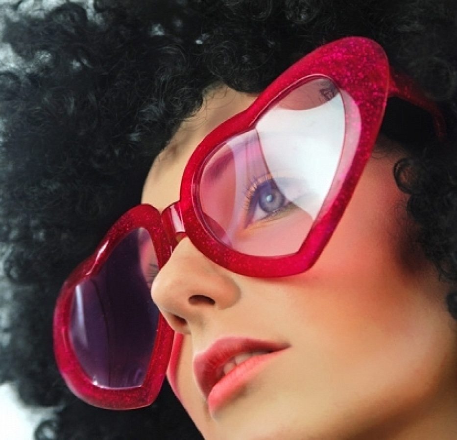 Mega Heart Red Party Glasses