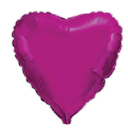 Purple Heart Mini Shape Air-Filled Balloon – 9″ Foil