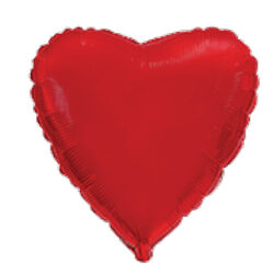 Red Heart Heart Mini Shape Air-Filled Balloon – 4″ Foil