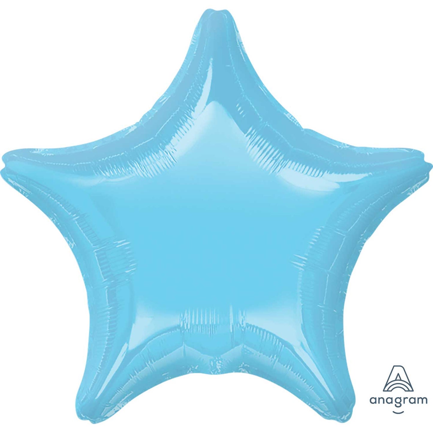Iridescent Pearl light Blue Star Standard Foil Balloons - 18" Foil