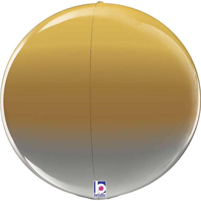 Metallic Ombre 4D Globe - 15"/22cm Foil