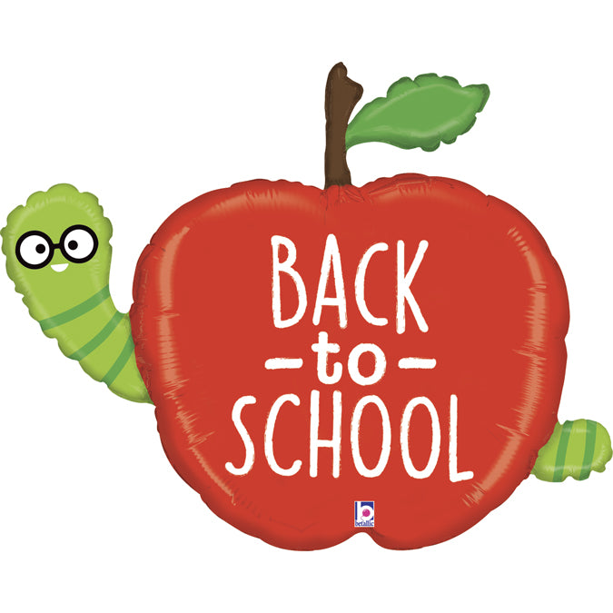 Back To School Apple Balloon - 40" Foil
