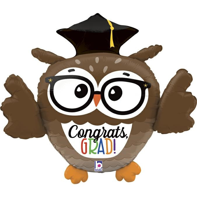 Dimensional Grad Owl Shape Balloon - Foil 28" /71cm