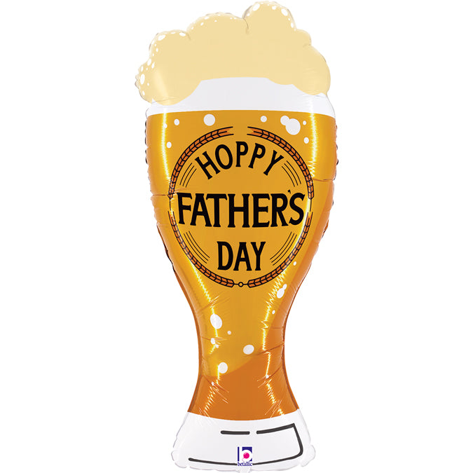 Hoppy Father's Day Beer Supershape Balloon - Foil 39"