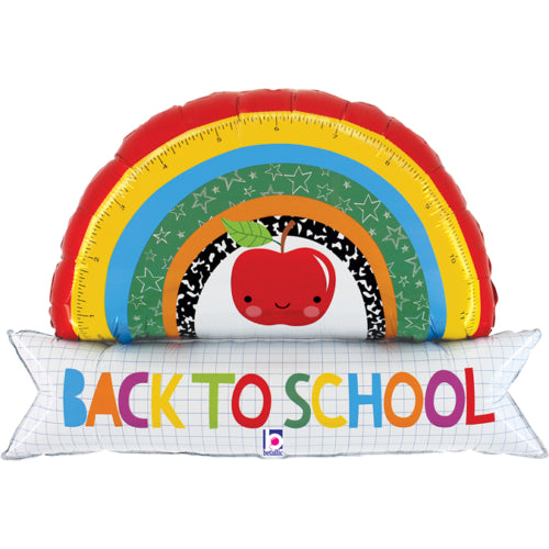 Back To School Rainbow Balloon - 35" Foil