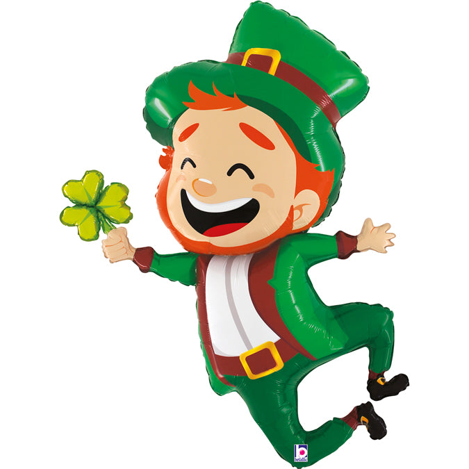 Jumping Leprechaun Shape Balloon - Foil 52"