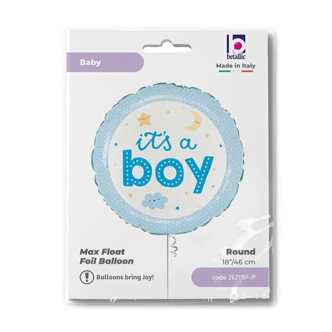 It's a Boy Onesie Balloon - Foil 18" Packaged