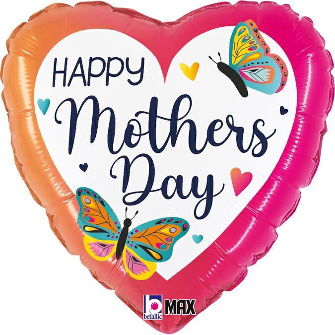 Mother's Day Colorful Butterflies Balloon - 18" Foil Packaged