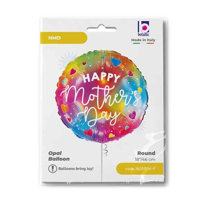 Opal Colorful Happy Mother's Day Balloon - 18" Foil