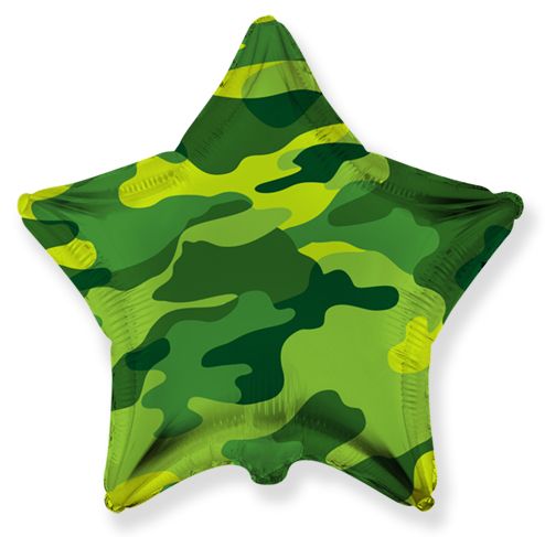 Military Star Balloon - 18" Foil