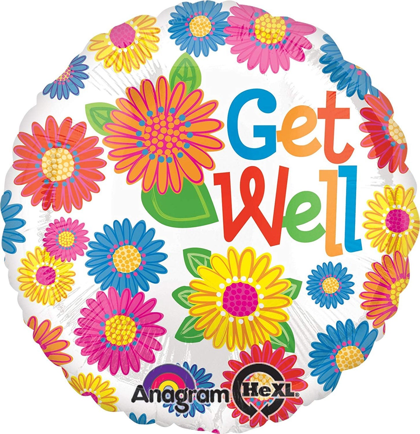 Get Well Standard Balloon - 18" Foil