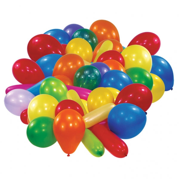 Star Value 50 assorted Latex Balloons - 1 PKG/50