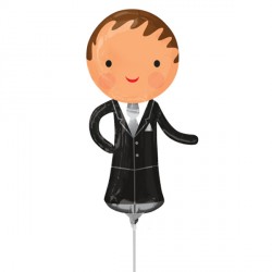 Handsome Groom Mini Shape Air-Filled Balloon – Foil