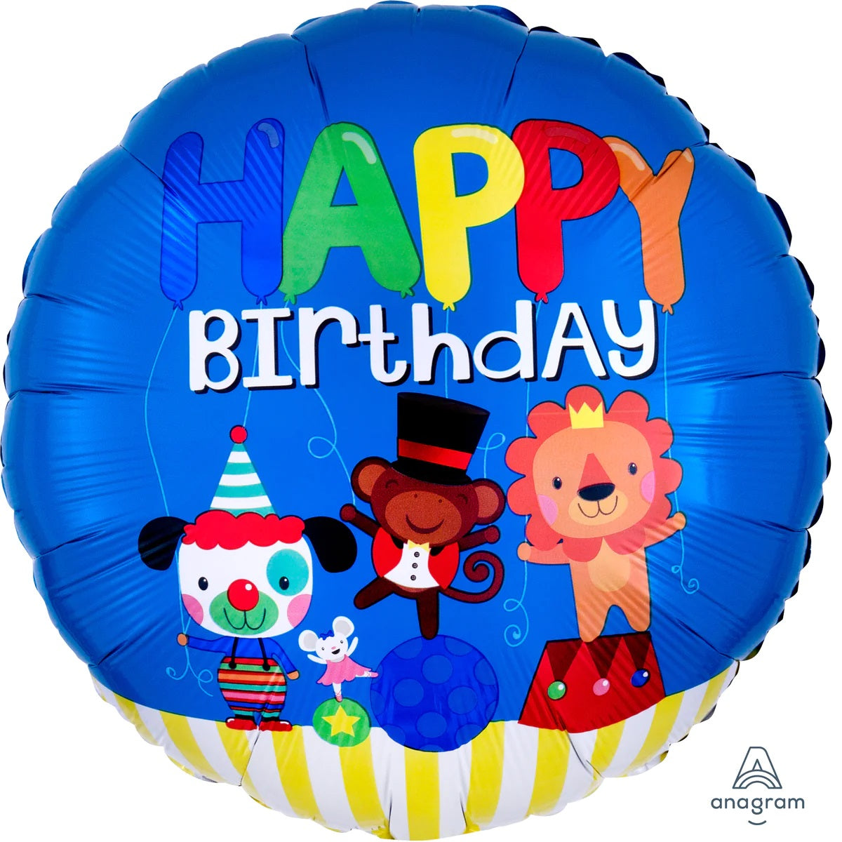 Circus Happy Birthday Balloon - 18" Foil
