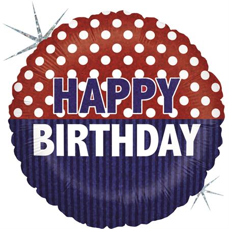 Nautical Birthday Balloon - 18" Foil Unpackaged