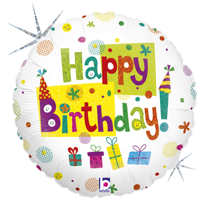 Happy Birthday Party Balloon - 18" Foil