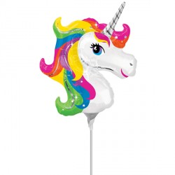 Unicorn Head Mini Shape Balloon – Foil