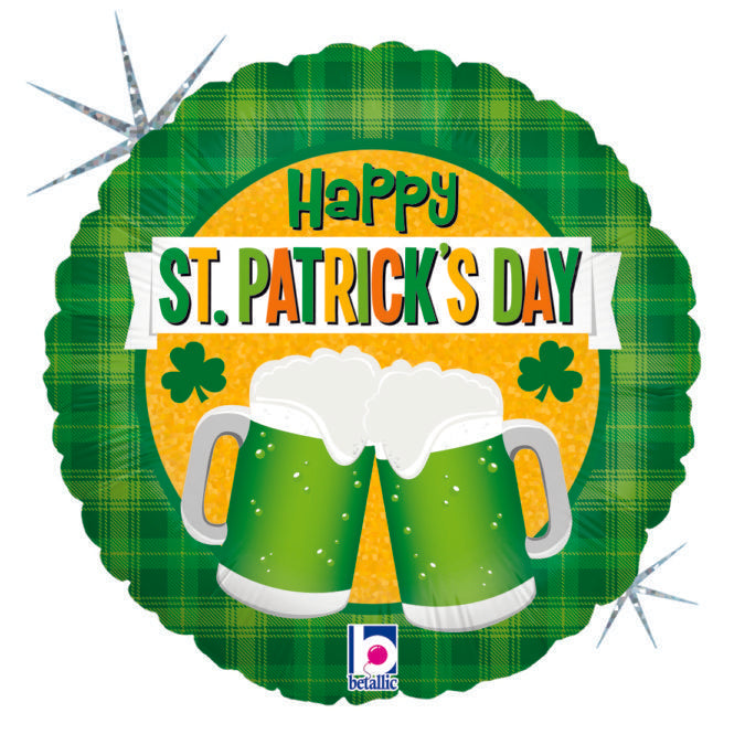 St. Patrick's Green Beer Cheer Balloon - 18" Foil