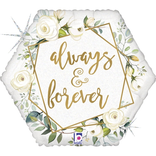 Geo Always & Forever Balloon - 18" Foil