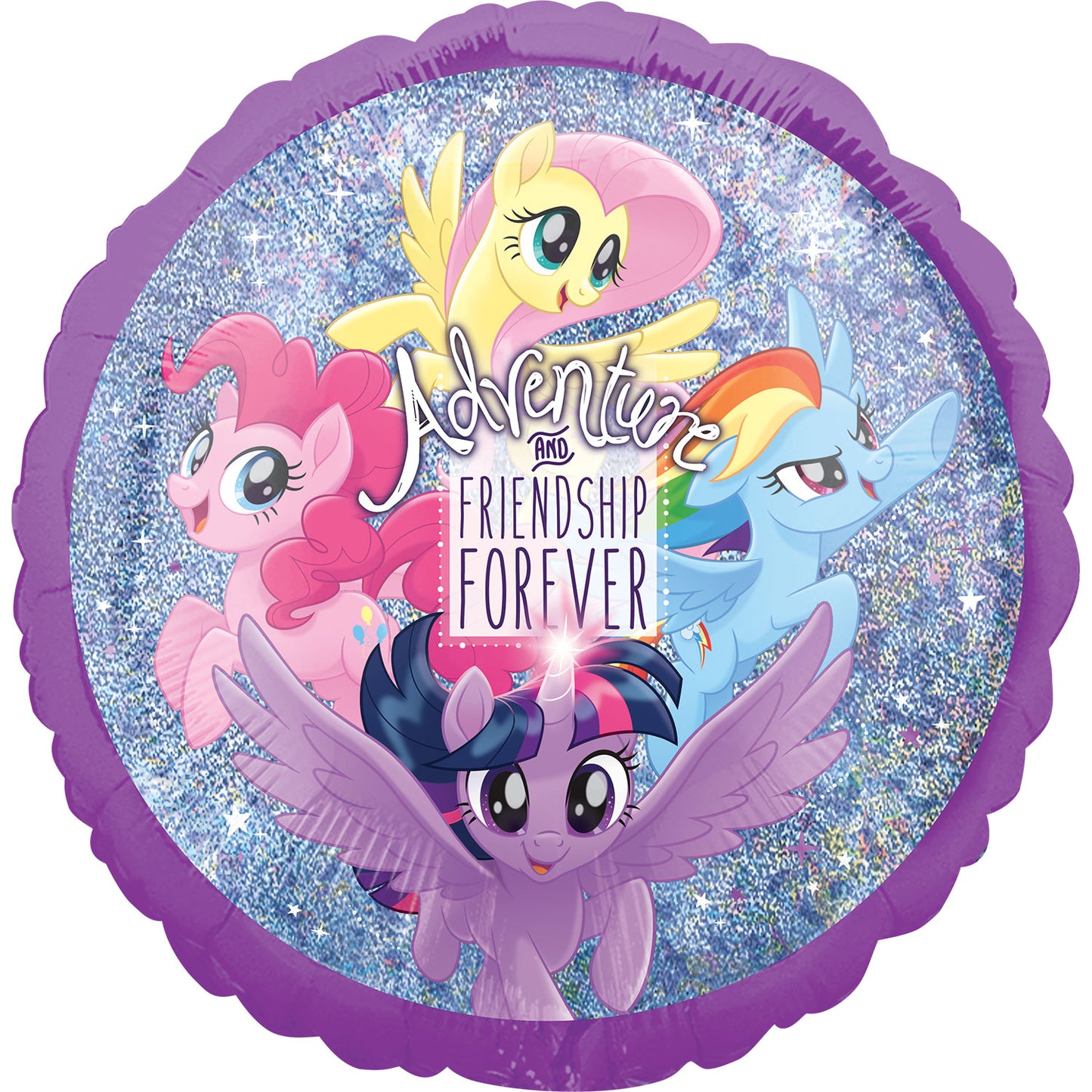 My Little Pony Friendship Adventure Holographic Balloon - 18" Foil