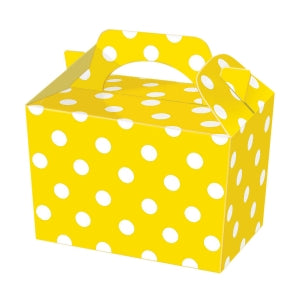Yellow Polka Dot Food Box - (20ct)
