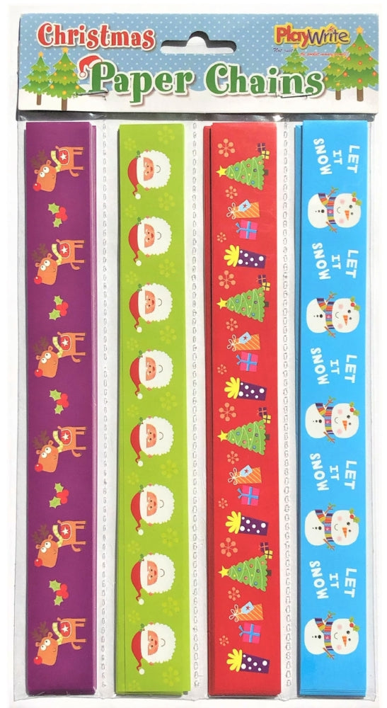 Christmas 100 Pack Paper Chains - 27x14cm
