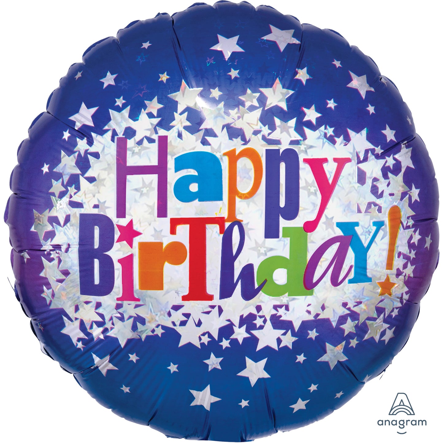 Happy Birthday Bright Stars Balloons - 18" Foil eol
